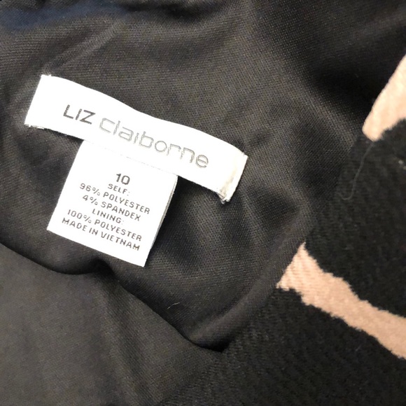 Taupe and Black Liz Claiborne Dress Wore Once - Picture 6 of 7